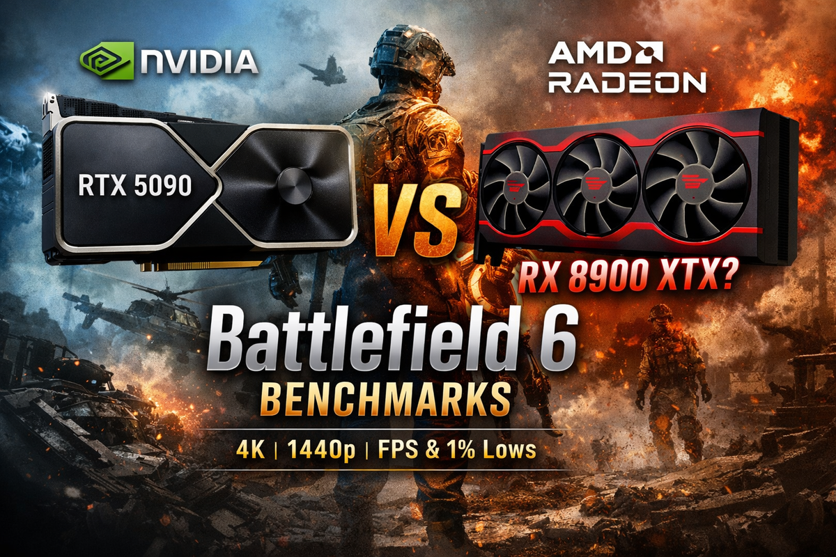 RTX 5090 vs RX 8900 XTX: Performance in Battlefield 6 (UK Benchmarks)