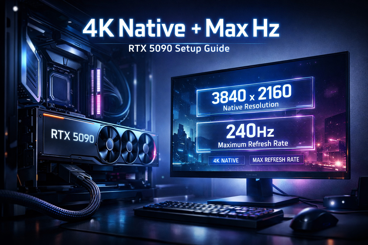 How to Run Your 4K Display at Its Native Resolution and Maximum Refresh Rate with an RTX 5090